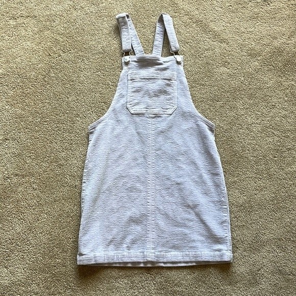 Lavender Corduroy Overall Dress Pinafore - Picture 2 of 6